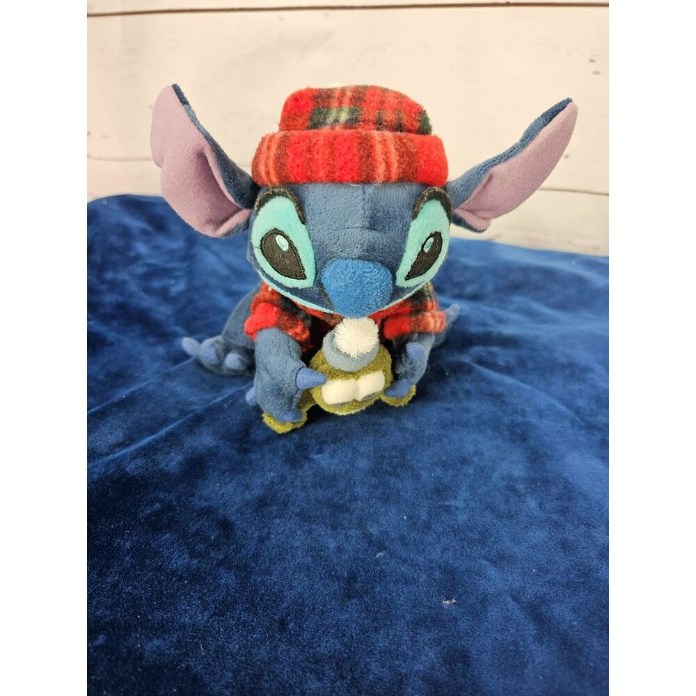 The Disney Store‎ Stitch With Frog Stuffed Plush Animal Toy